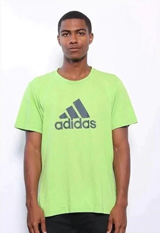 VINTAGE ADIDAS BIG LOGO T-SHIRT GREEN