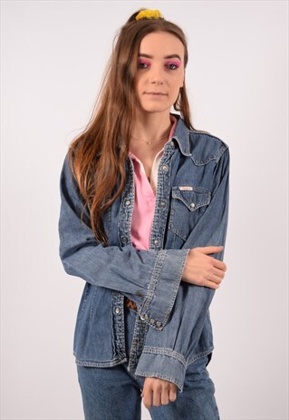 VINTAGE PEPE JEANS DENIM SHIRT BLUE