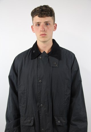 VINTAGE NAVY WAX JACKET