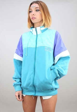 VINTAGE OVERSIZED TRACK TOP JACKET