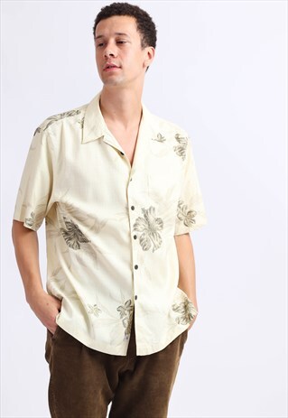 VINTAGE FLORAL SILK SHIRT