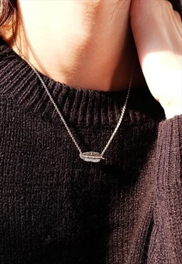 Leaf Chain Necklace Women Sterling Silver Necklace