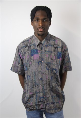 VINTAGE CHRISTIAN DIOR PATTERNED SHIRT