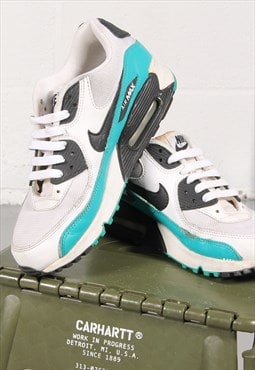 Vintage Nike Air Max 90 Trainers in White Sports Shoe UK 5.5