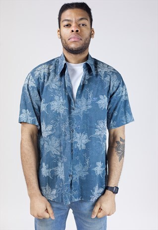 VINTAGE 90S ABSTRACT PATTERNED SHIRT