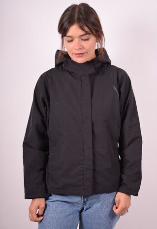 REEBOK WOMENS VINTAGE JACKET SMALL BLACK 90S
