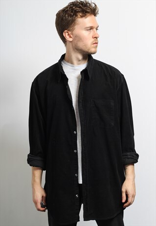 VINTAGE CORDUROY SHIRT BLACK
