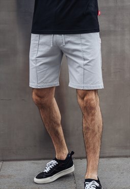 Twill Shorts - Crayon Grey