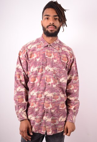 MENS VINTAGE SHIRT LARGE MULTI 90S