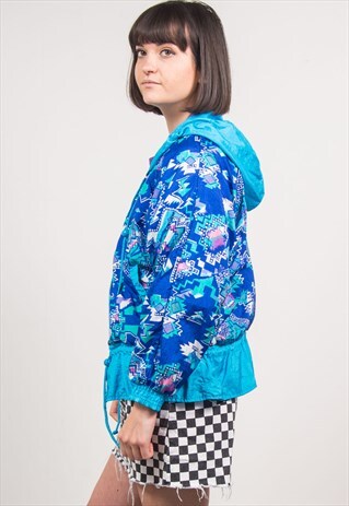 VINTAGE 90'S PATTERNED SHELL JACKET FESTIVAL