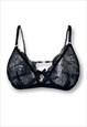 Black Love Lace Underwired Bra