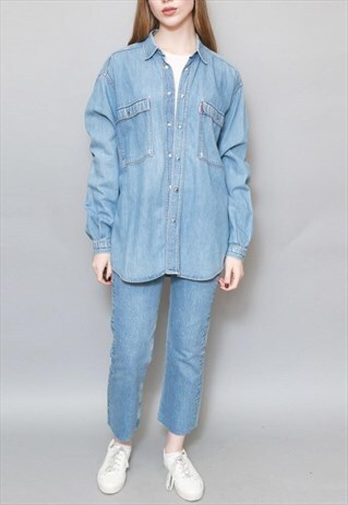 VINTAGE 1990'S AMAZING OVERSIZED DENIM SHIRT