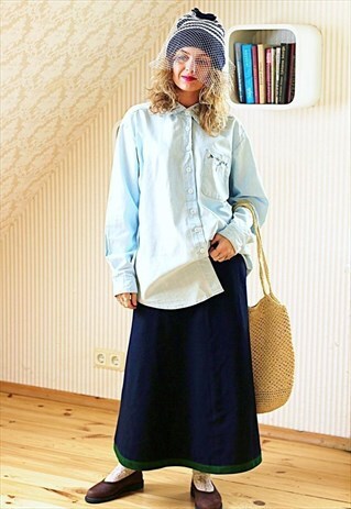 VINTAGE LIGHT BLUE DENIM SHIRT