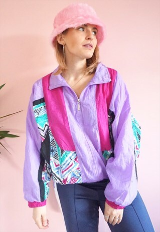 RETRO BRIGHT SHELLSUIT JACKET