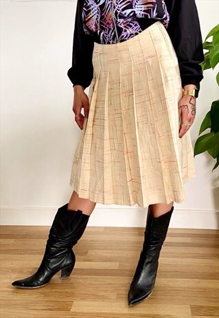 50S PRINT MIDI SKIRT