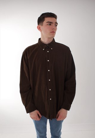 VINTAGE BROWN CORDUROY SHIRT