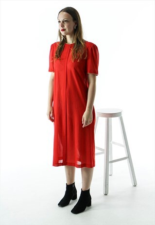 RED MAXI DRESS / RED LIGHT DRESS