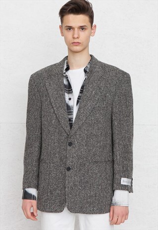 VINTAGE GREY BERLUCCI BLAZER JACKET