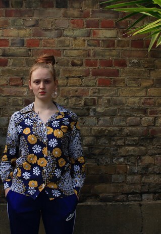 VINTAGE 70'S DAISY HANDMADE SHIRT