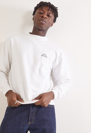 VINTAGE KAPPA SWEATSHIRT WHITE