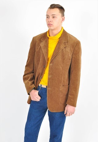 VINTAGE 90'S CORDUROY BLAZER JACKET