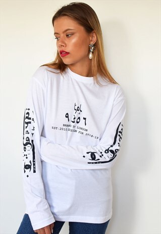 WHITE LONG SLEEVES T-SHIRT