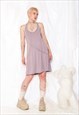 VINTAGE SLIP DRESS Y2K BALLETCORE MINI IN PASTEL PURPLE
