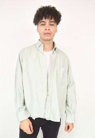VINTAGE 90'S CORDUROY GREY SHIRT