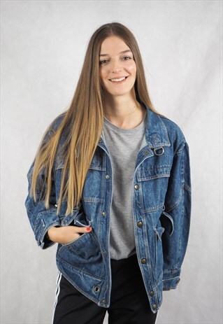 VINTAGE BUCKLE DENIM JACKET