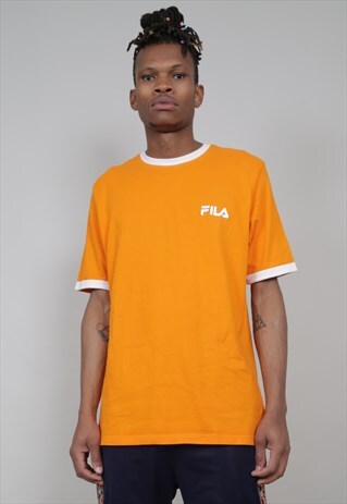 VINTAGE 90'S FILA ORANGE T-SHIRT