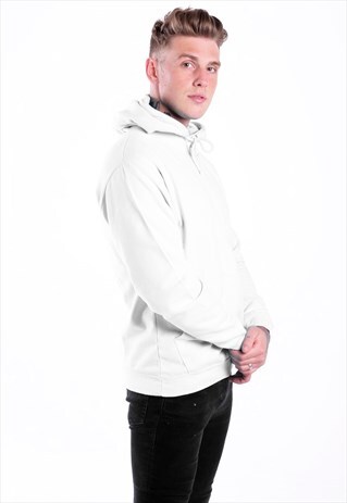 ESSENTIAL BLANK PULLOVER HOODY - WHITE