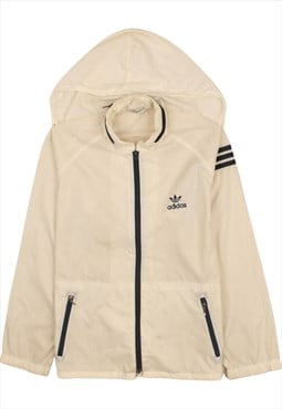 Adidas 90's Hooded Full Zip Up Windbreaker Small (missing si