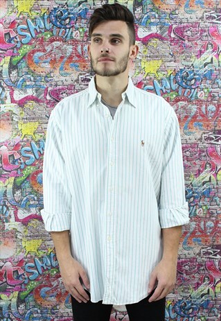 VINTAGE 90S RALPH LAUREN SHIRT. UNISEX