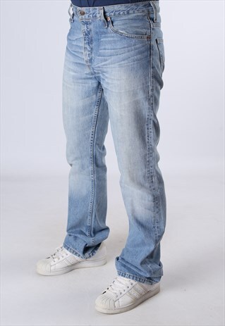 LEVIS 507'S BLUE DENIM JEANS W34 L34 (N2F)