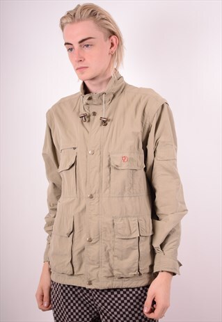 FJALL RAVEN MENS VINTAGE JACKET MEDIUM KHAKI 90S