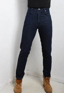 Vintage Armani Slim Leg Jeans Blue - W31