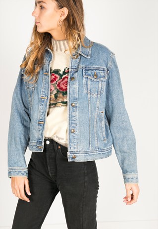 VINTAGE 80S RALPH LAUREN DENIM JACKET / R1207