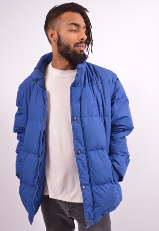 SERGIO TACCHINI MENS VINTAGE PADDED JACKET LARGE BLUE 90S