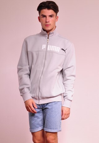 VINTAGE PUMA 90S ZIP UP SWEATER