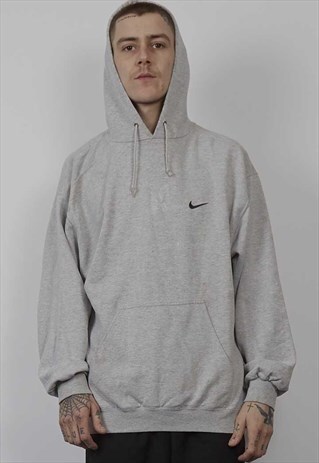 VINTAGE 90'S NIKE SWOOSH GREY HOODIE