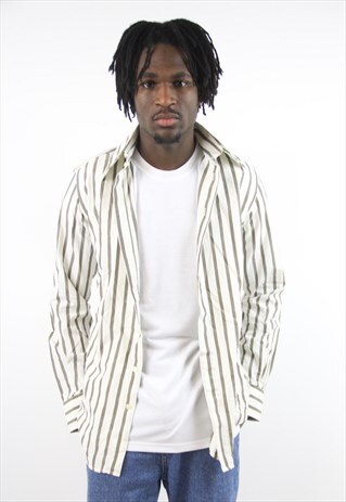 VINTAGE D&G STRIPED CREAM SHIRT