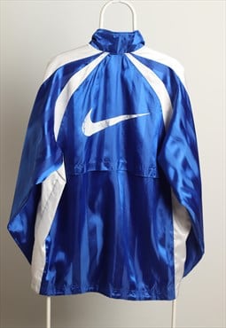 Vintage Nike Windbreaker Shell Jacket Blue White Size XXL