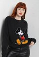 Vintage Disney Mickey Mouse Sweatshirt Black