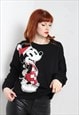 VINTAGE DISNEY MICKEY MOUSE SWEATSHIRT BLACK