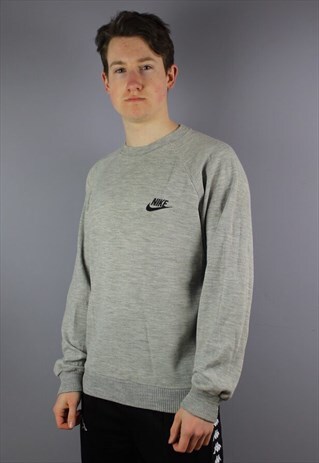 VINTAGE NIKE SWEATSHIRT IN GREY WITH RARE NECK TAG