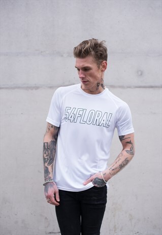 OUTLINE GRAPHIC LOGO T-SHIRT - WHITE