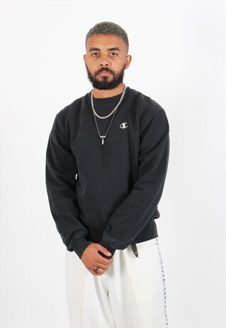 VINTAGE CHAMPION SWEATSHIRT BLACK