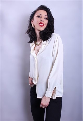 PEARL COLLAR BLOUSE