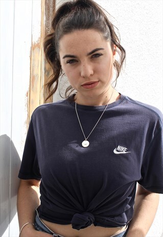 90'S NAVY VINTAGE T-SHIRT