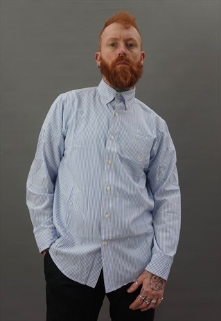 VINTAGE 1990S CHAPS STRIPPED SHIRT